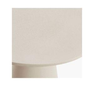 Mesa lateral Abala baja crema 41x60x60 cm