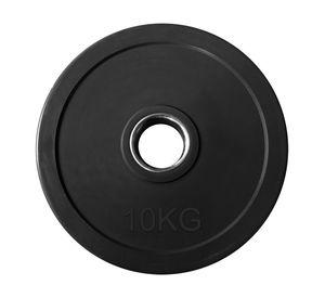 Disco Olímpico Engomado 10 kg  NEGRO