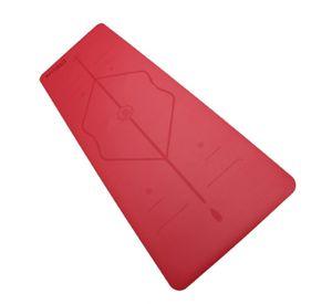 Mat de Yoga Premium PU Natural Rubber 5 mm Rojo