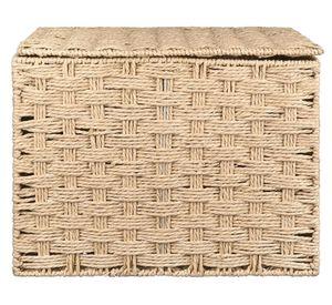 Caja modular rígida papel trenzado natural M