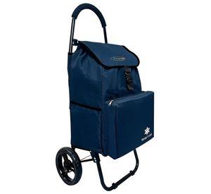 Carrito De Compras Plegable Carry All Sidney 03 55 Lts Bolsillo Cooler Azul