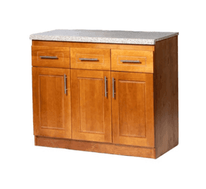 Mueble de Cocina Berin Madera Nogal Base 3 Puertas