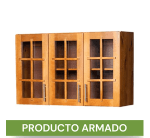 Mueble de Cocina Berin Madera Nogal Elevacion 3 Puertas