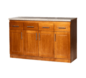 Mueble de Cocina Berin Madera Nogal Base 4 Puertas
