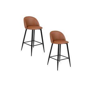 Pack 2 Sillas Bar Pu Taburetes