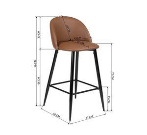 Pack 2 Sillas Bar Pu Taburetes