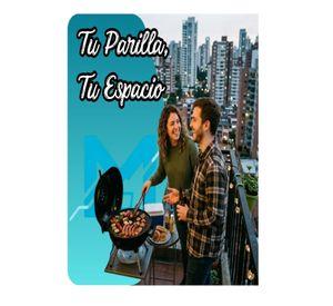Parrilla A Carbon Portatil Redonda 35cm Hierro Beef Maker