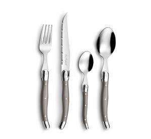 JUEGO CUCHILLERIA TAUPE TRADITION LOU LAGUIOLE, 6 PERSONAS, 24 PZ