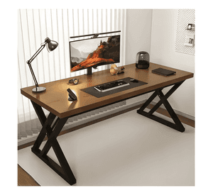 Escritorio oficina 140cm estructura metálica grueso 30mm #12