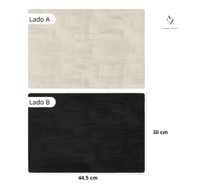 Set 4 individuales impermeable ecocuero antimancha 2 en 1 #2