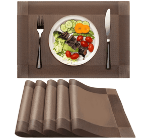 Set 6 individuales de mesa rectangular antideslizantes