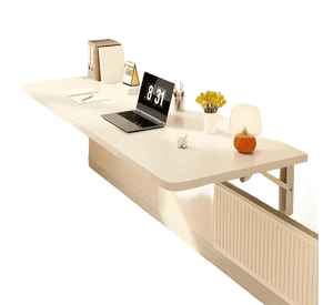 Estante mesa escritorio plegable de pared en madera