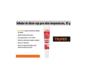 Silicona Sellador Rojo Para Altas Temperaturas 85g Truper