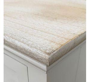 Mueble Lateral Estante Blanco Madera