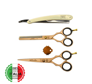 Kit Tijera Profesional Henbor Microdentada 6 Esculpidora Navaja Cl sica y Estuche
