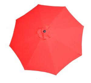 Quitasol 2,7 mt Rojo Ajustable Plegable Redondo