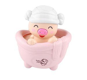 Set 6 Juguetes Cerdito Agua Ducha Divertido Baño bebes Lau