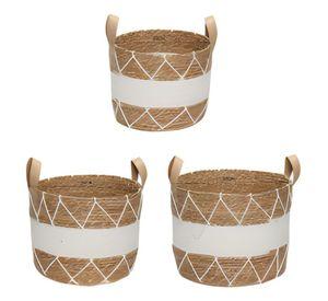 Set 3 Canasto Decorativo Cesto Almacenamiento Moderno Jhn