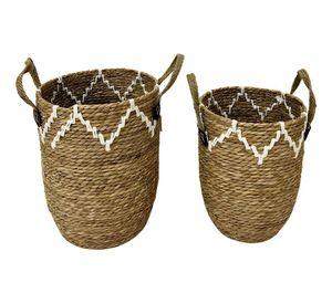 Set 2 Canasto Decorativo Moderno Cesto Almacenamiento Jhn