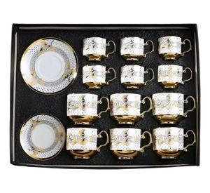 Juego Vajilla Tazas Platillos Adorno Mesa Estilo Clásico Jhn