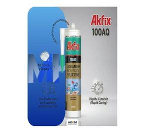 Pack 3 Silicona Acuarios Akfix 100aq No Toxica Peces Pro