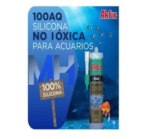 Pack 12 Silicona Acuarios Akfix 100aq No Toxica Peces Pro