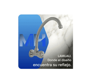 Llave De Lavaplatos Al Muro Aquakit Aurora 100 Met lica