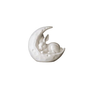 Escultura Decorativa Prints Patro- Conejo en la Luna