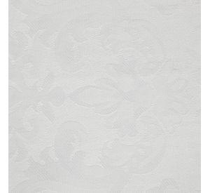 Mantel Redondo Flor De Lis Blanco