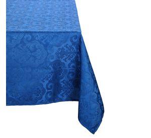 Mantel Cuadrado Flor De Lis Azul Electrico 150x150 cm