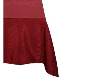 Mantel Rectangular Geometrico Burdeo 140cm x 220cm