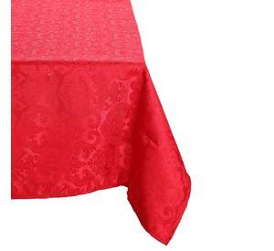 Mantel Cuadrado Flor De Lis Rojo 150x150 cm