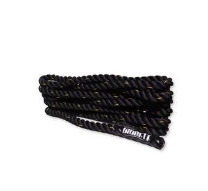 Cuerda Funcional Negra Mangos Crossfit Oferta 38mm X 9 M