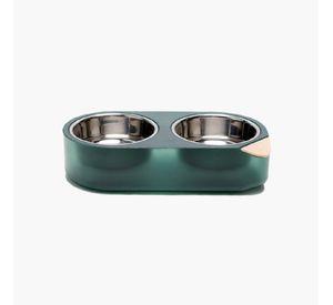Pidan Plato Doble Acero Inoxidable Mascotas Peque as S