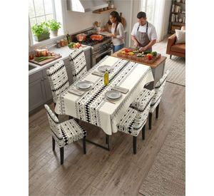 Juego De Mantel Antimanchas 140x220 + 6 Fundas De Silla 02