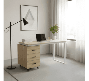 Escritorio oficina cajoneras 140x60x75cm chic home
