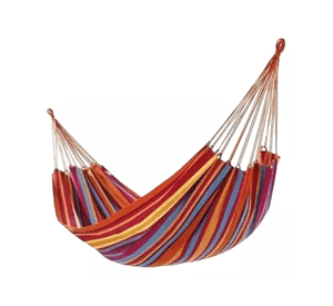 Hamaca 100% algodón premium 2 plazas multicolor
