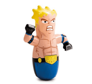 Luchador Porfiado Inflable 3-D Bop Bags