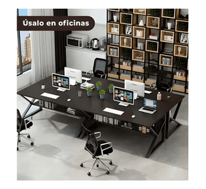 Mesa escritorio de metal moderna compacta y resistente #5