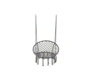 Silla Colgante Muna Tejida Gris Tipo Columpio Decorativa