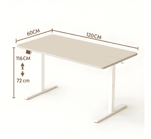 Escritorio altura ajustable eléctrico 120cm profesional