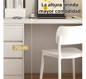Escritorio estudio oficina madera maciza 3 cajones modular