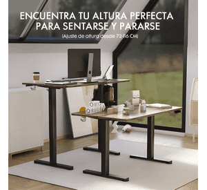 Escritorio ciriaca altura ajustable eléctrico 120cm