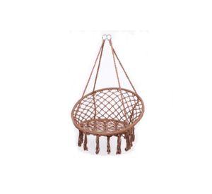 Silla Colgante Muna Tejida Café Tipo Columpio Decorativa