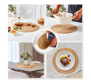 Set 6 individuales mantel fibra natural yute 35 CM 6 pack
