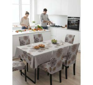 Juego De Mantel Antimanchas 140x220 + 6 Fundas De Silla 20