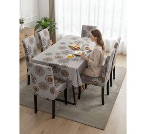 Juego De Mantel Antimanchas 140x220 + 6 Fundas De Silla 20