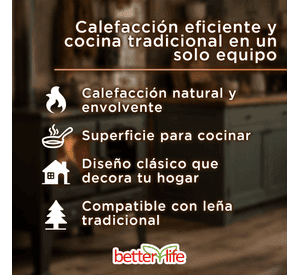 Cocina a leña Betterlife BLWCK9