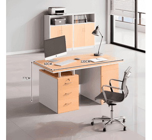 Escritorio moderno con cajoneras 120x60x77cm