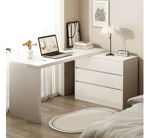 Escritorio estudio oficina madera maciza 3 cajones #2